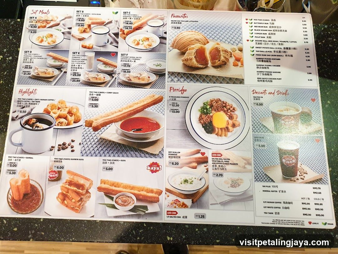 Kaya! Menu Board