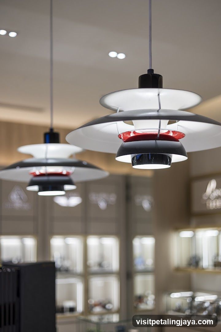 Pendant Lights in Store Interior