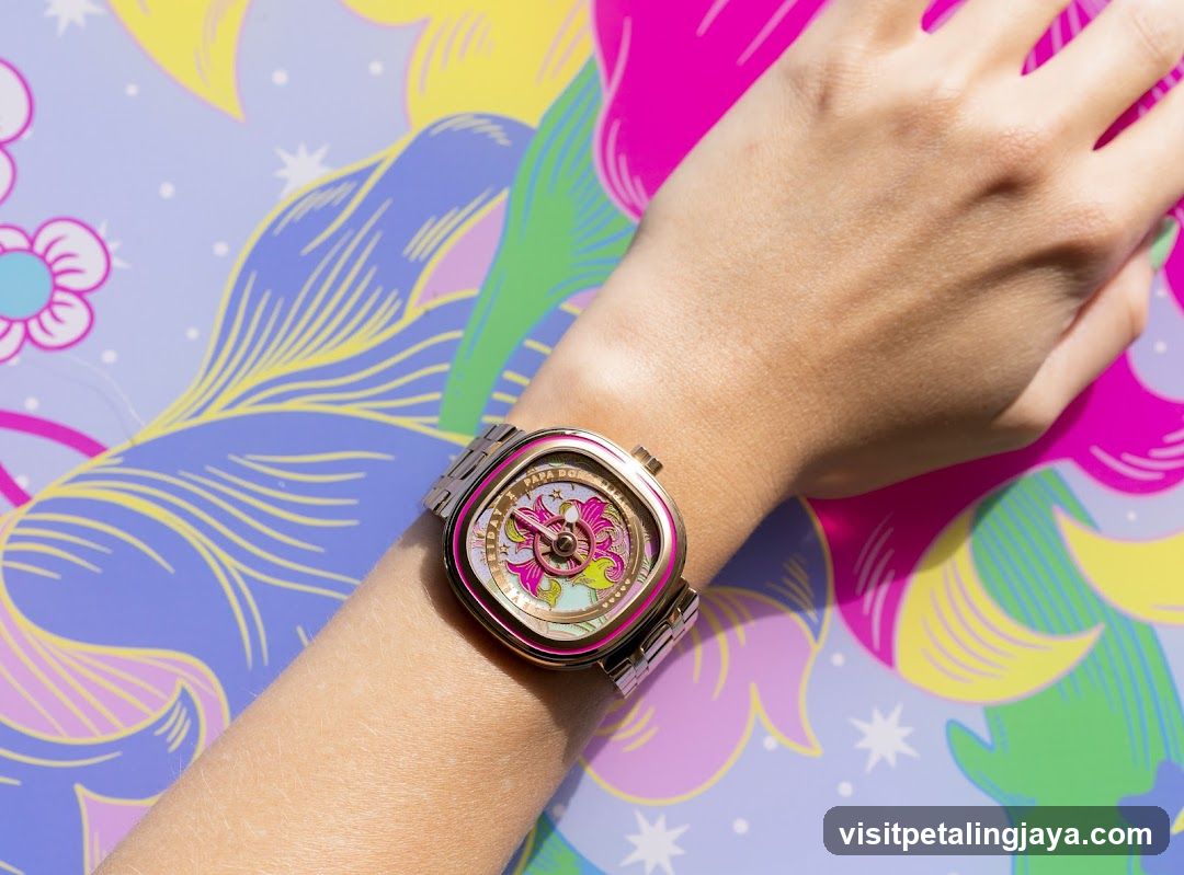 Colorful Watch on Wrist