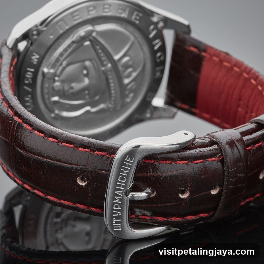 Watch with Leather Strap