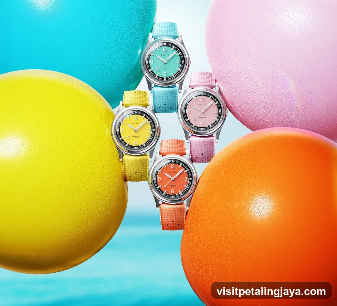 Colorful Watches on Balloons