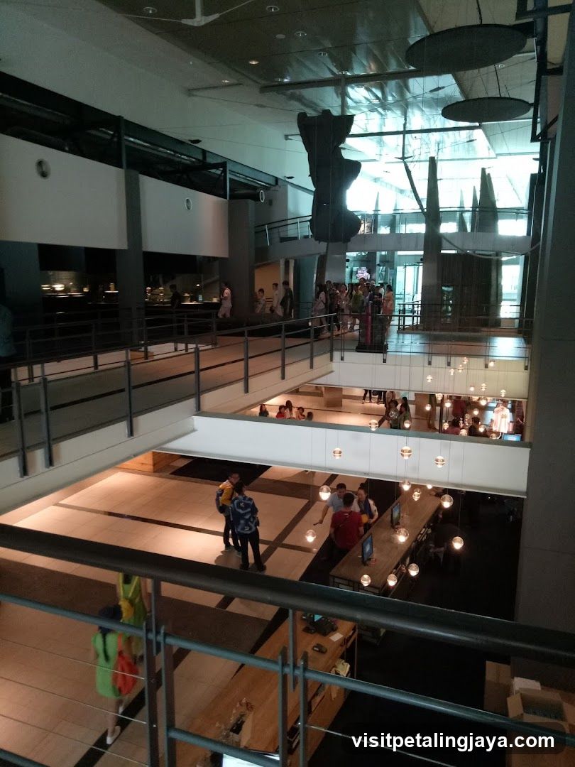Interior of a modern multi-level space