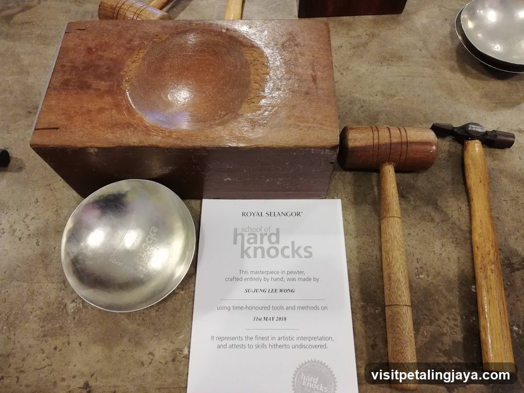 Hard Knocks Pewter Bowl Display