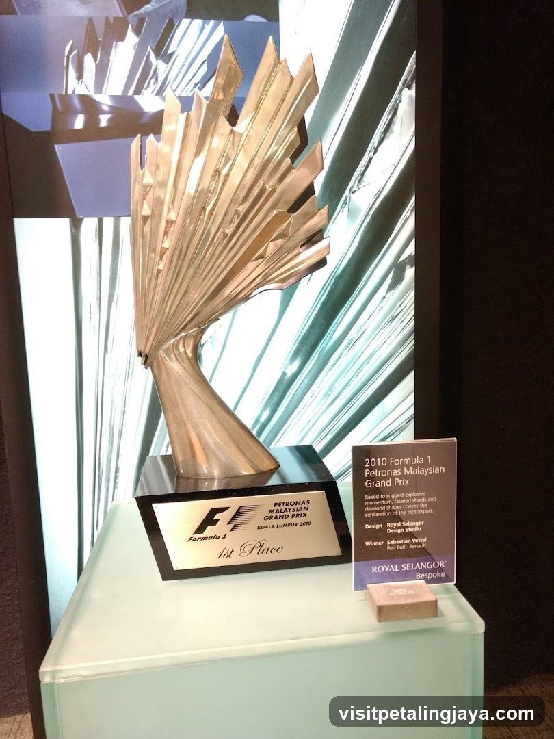 Formula 1 Petronas Malaysian Grand Prix Trophy Display