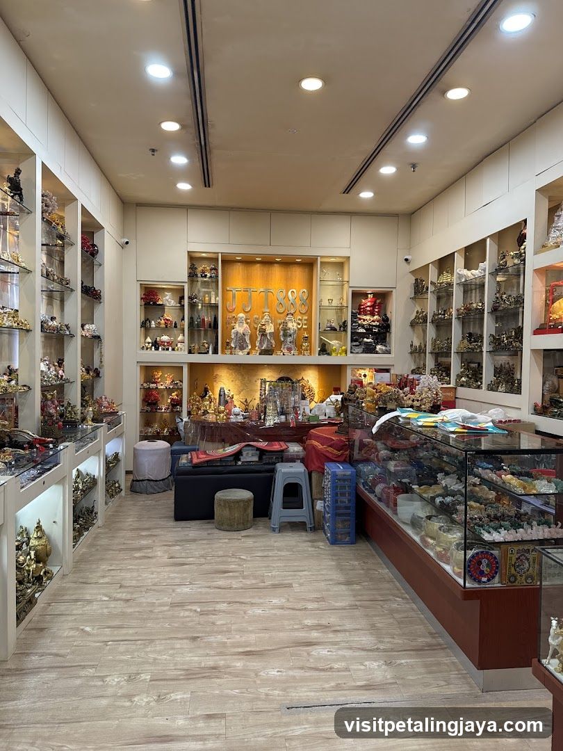 Interior of a shop selling religious items and artifacts