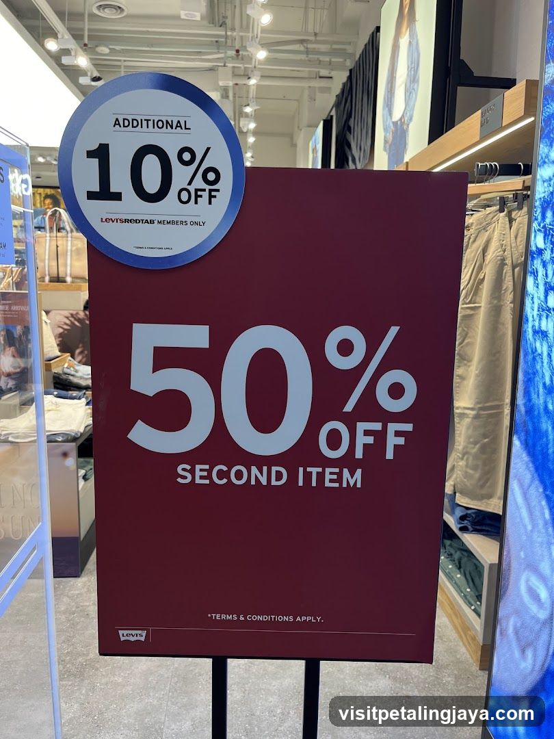 Levi's Store Sale Sign