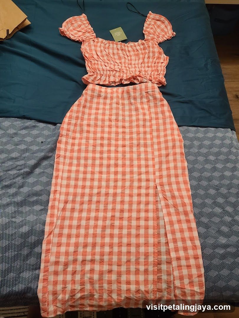Gingham Dress Set