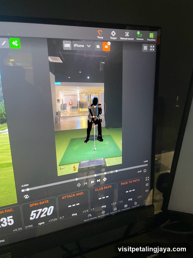 Golf Simulator Screen Display