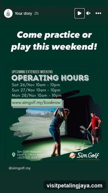 Sim Golf Malaysia Weekend Promotion