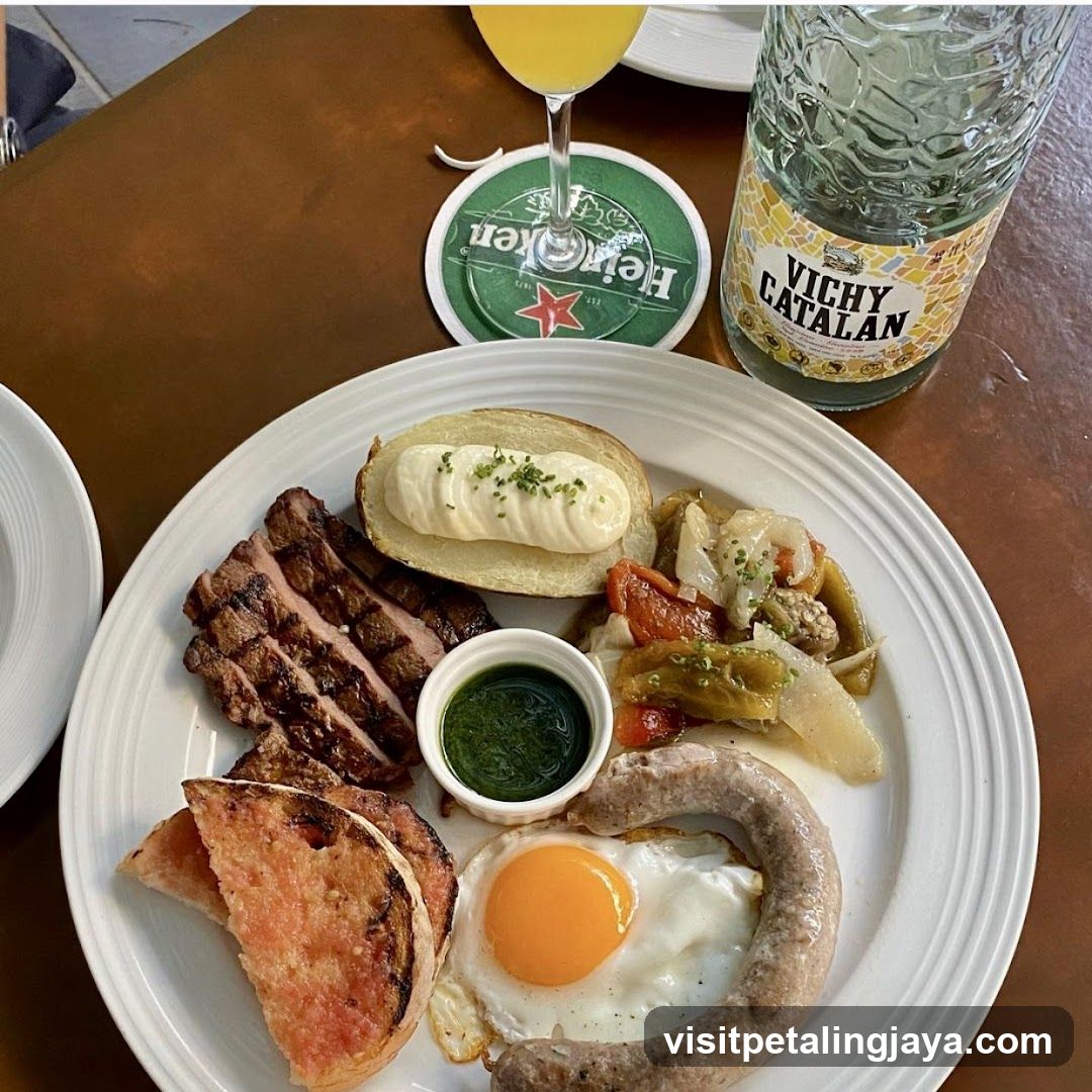 Breakfast Plate with Vichy Catalan Water