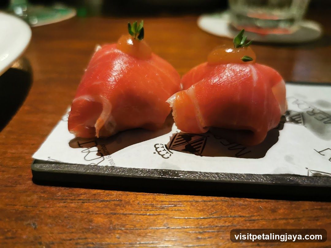 Sliced Meat Roll with Garnish