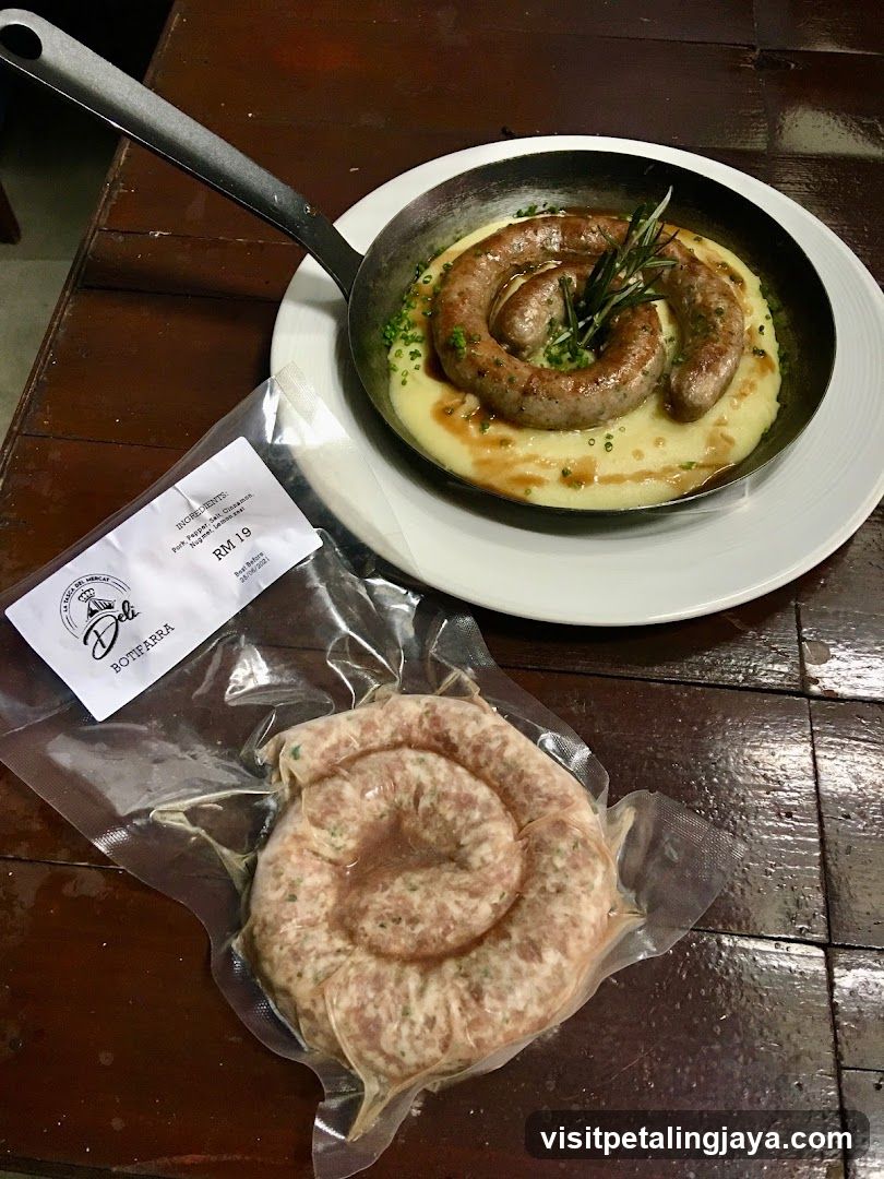 Sausage Dish and Raw Product