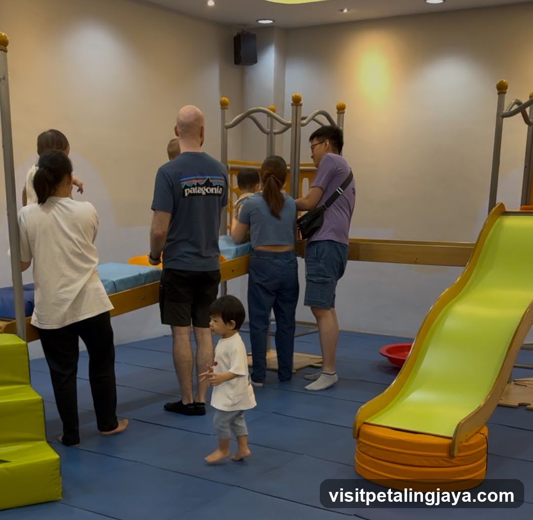 Play Area Interior with Children and Adults