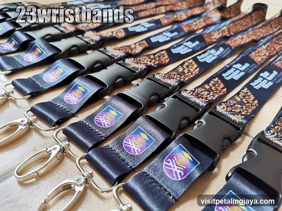 23 wristbands lanyards display