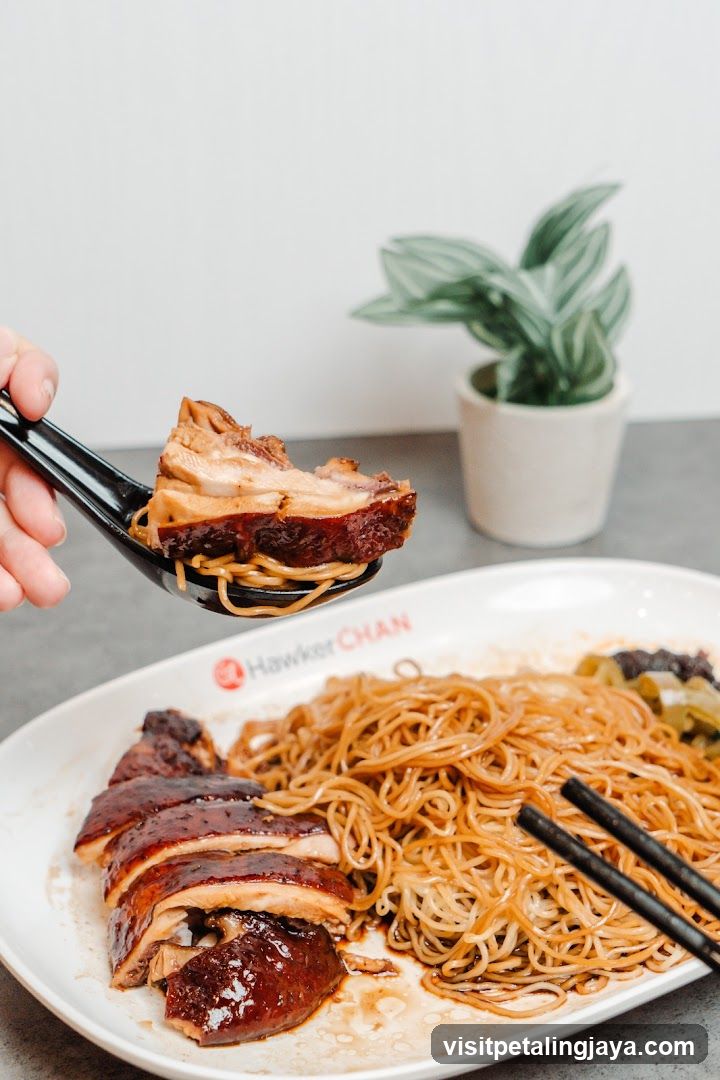 Hawker Chan Noodles and Roast Duck