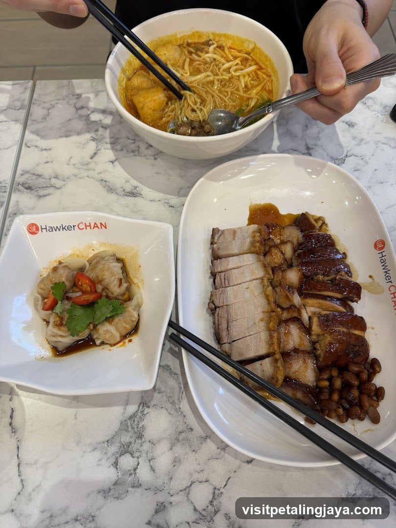Hawker Chan Meal Spread