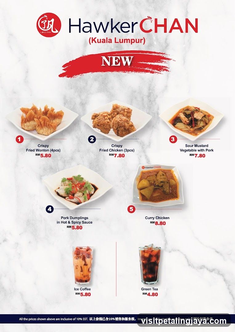 Hawker Chan (Kuala Lumpur) New Menu