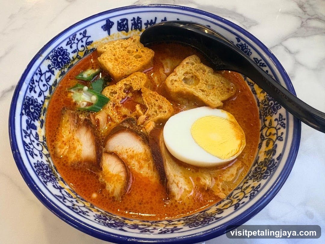 Ramen Bowl with Broth and Tofu Puffs