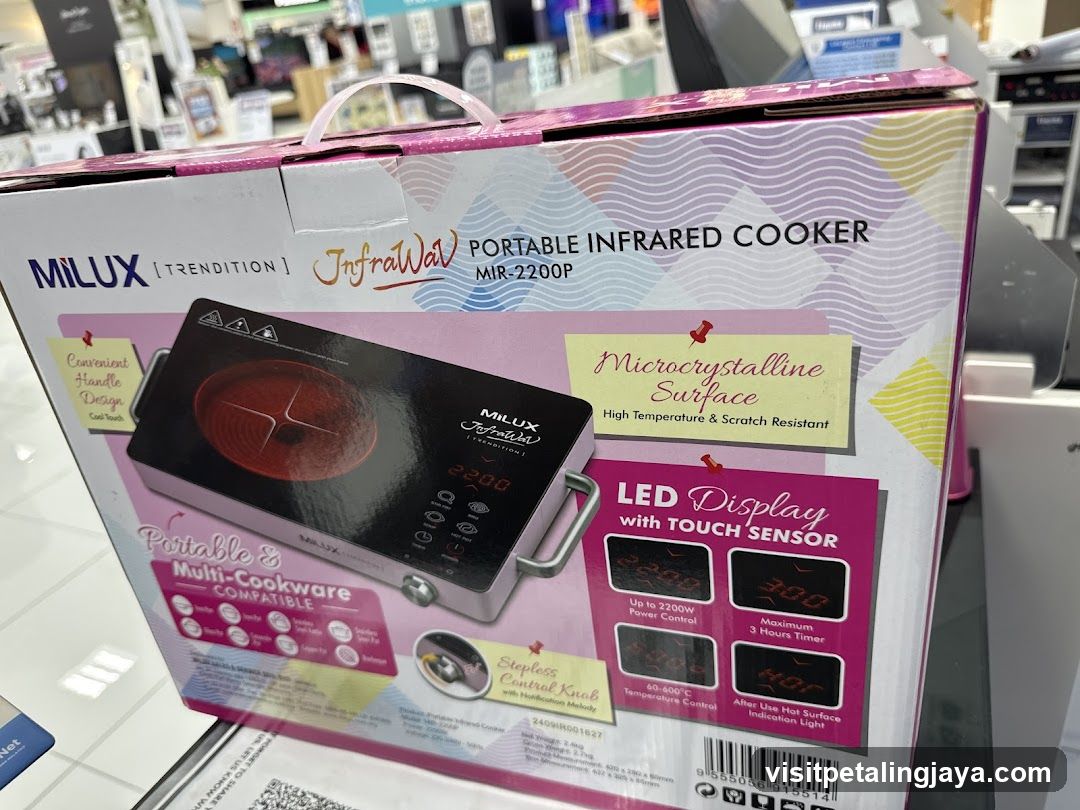 Milux Portable Infrared Cooker Box