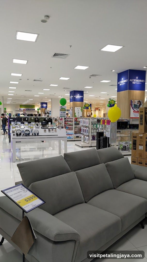 Interior of Electronics and Furniture Store