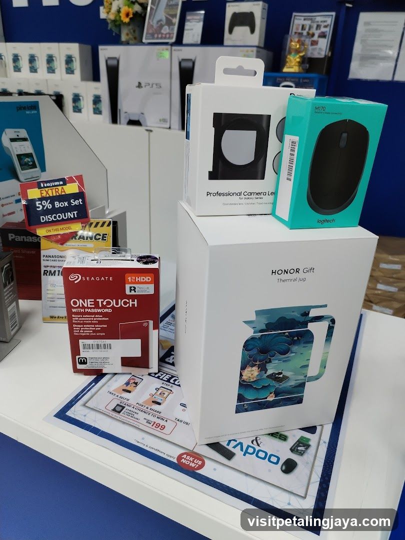 Electronics Display Shelf
