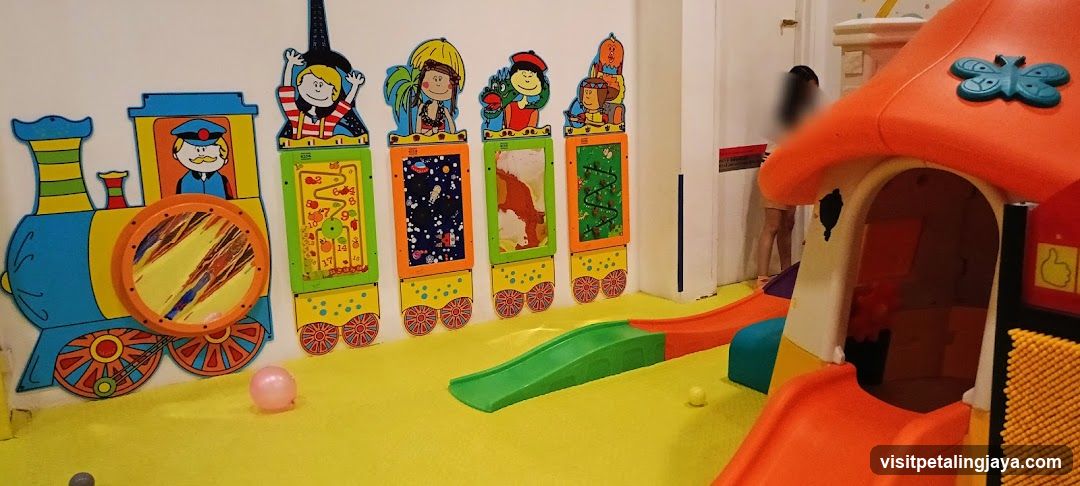 Playroom Interior with Train Wall Art
