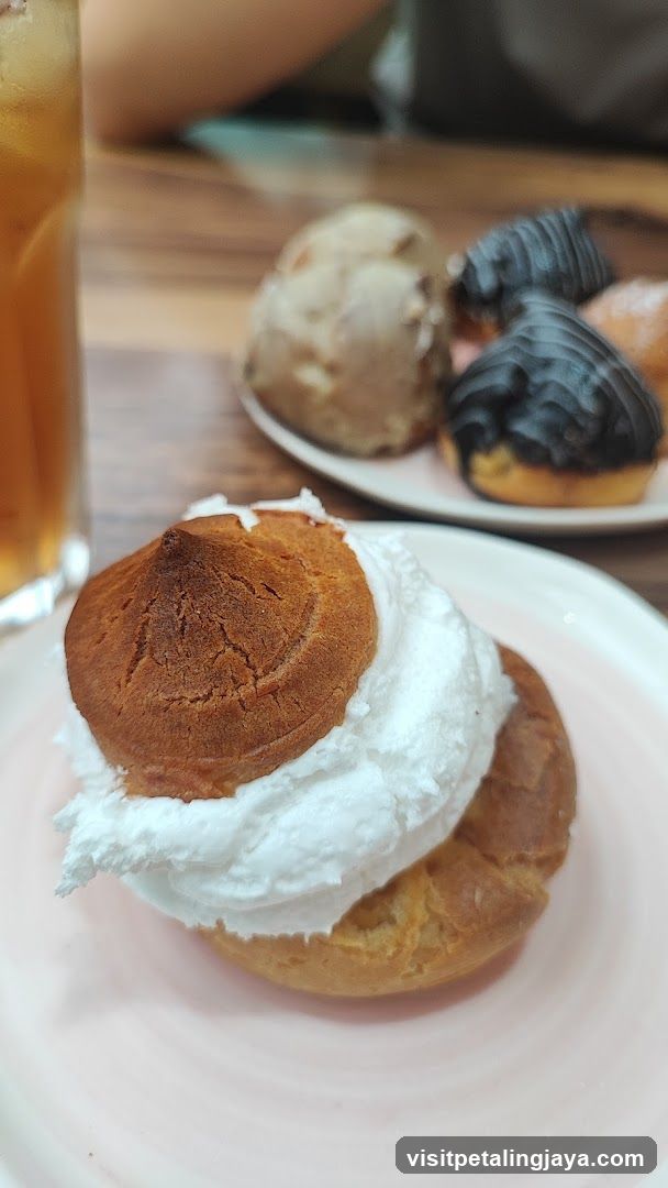 Dessert and Drink on Table