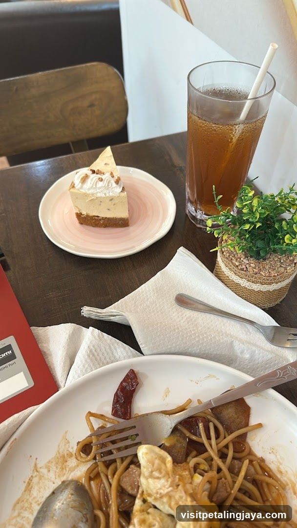 Dining Table with Food and Drink
