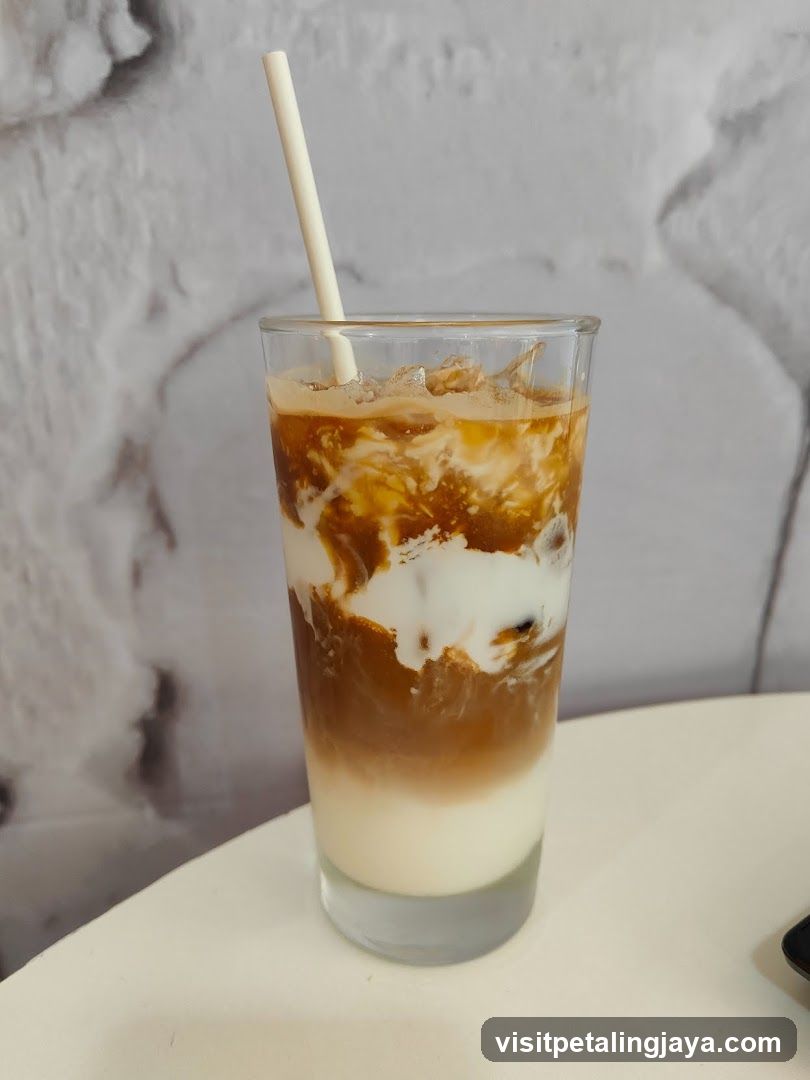 Iced Coffee with Straw