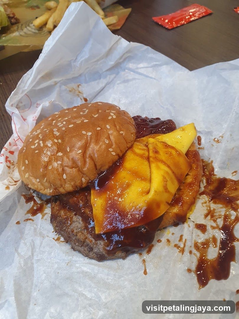 Burger with Cheese and Sauce