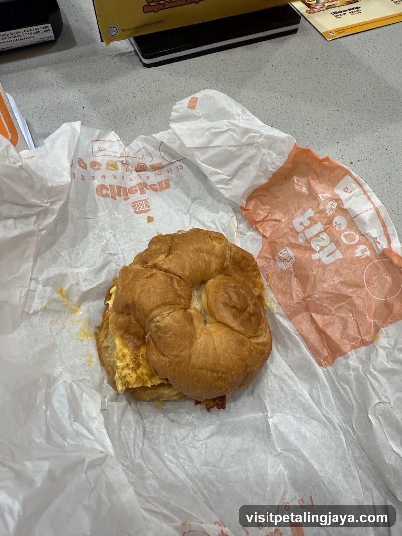 Chicken Sandwich on White Wrapper
