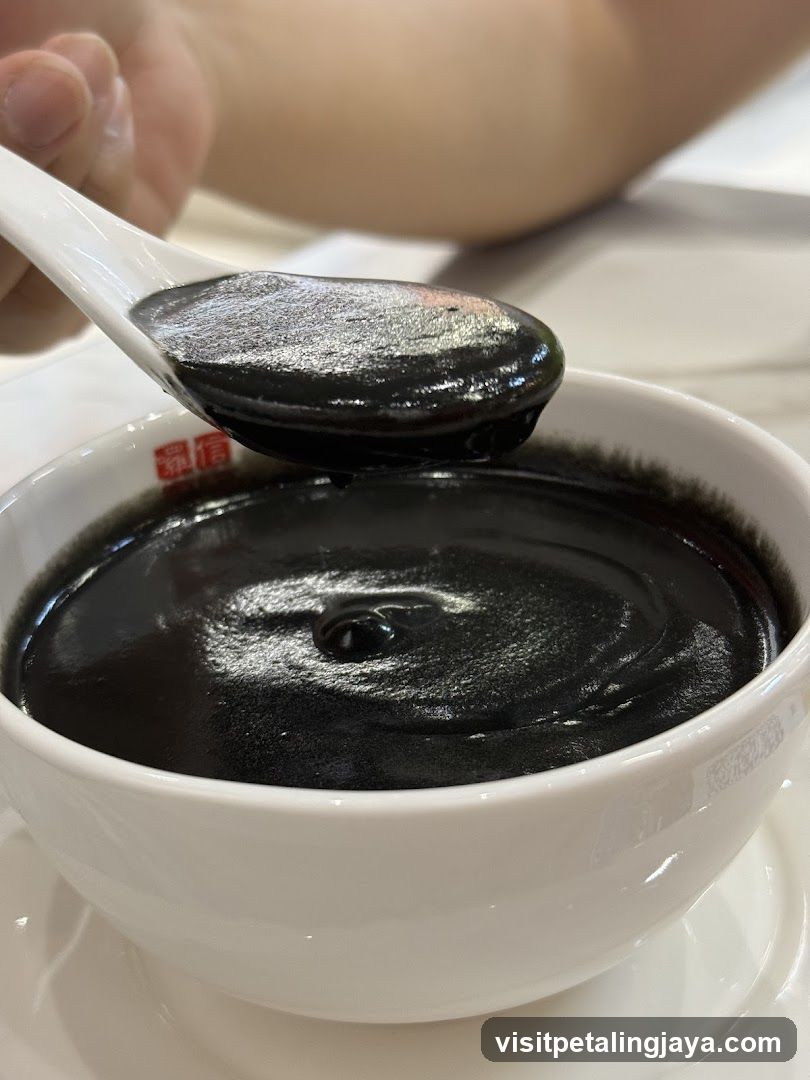 Black Soup in Bowl