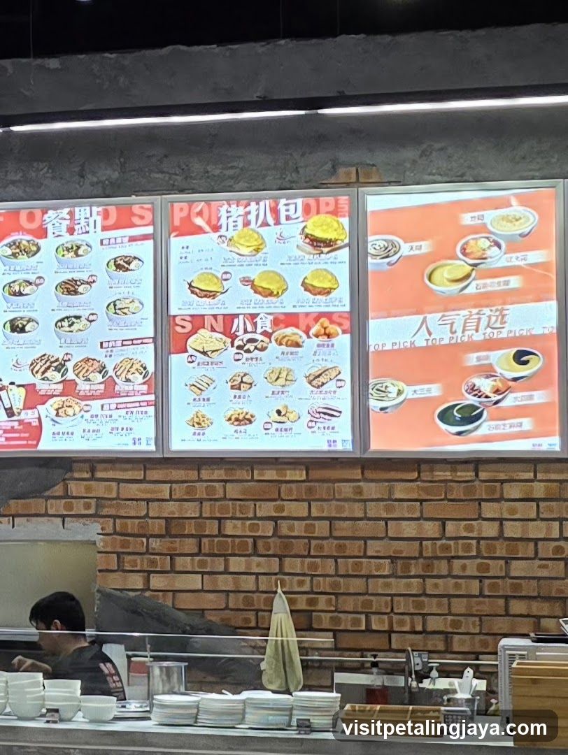 Food Stall Menu Display