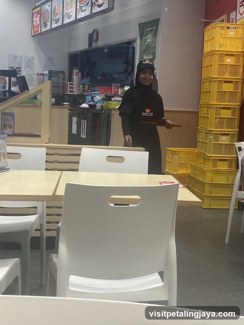 Restaurant Interior with Staff