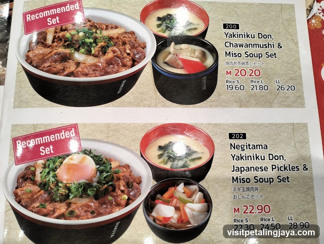 Yakiniku Don & Miso Soup Set Menu