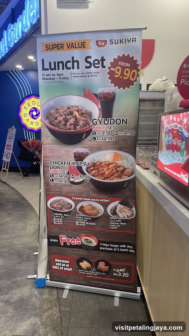 Sukiya Lunch Set Promotion