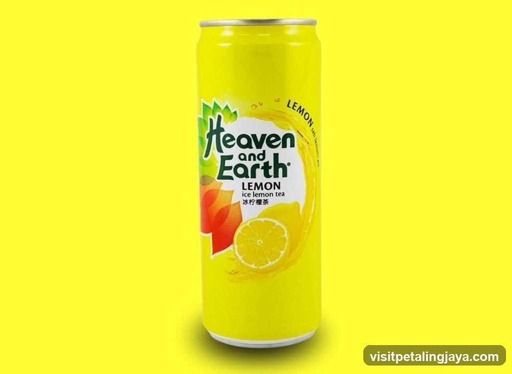 Heaven and Earth Lemon Ice Lemon Tea Can
