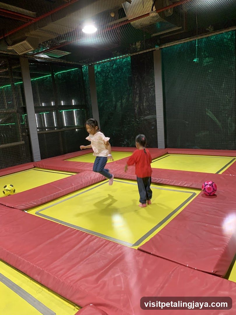 Kids Playing on Trampoline