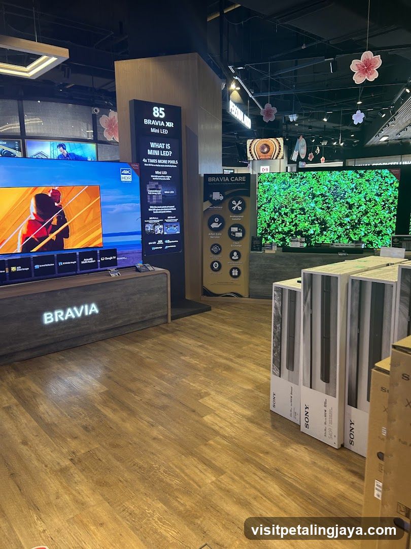 Sony Bravia TV Store Interior