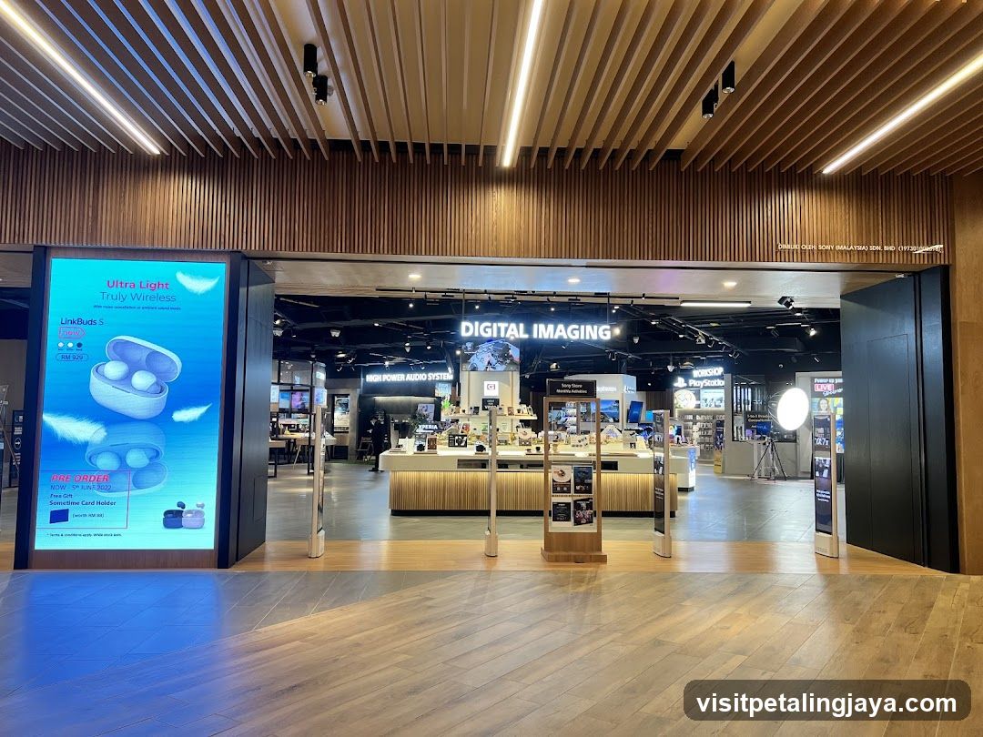 Electronics Store Interior View