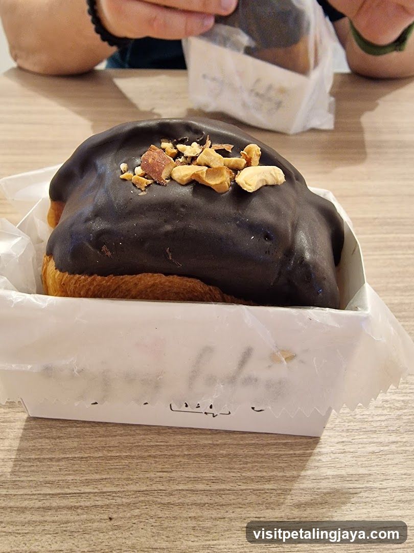 Chocolate Donut with Nuts