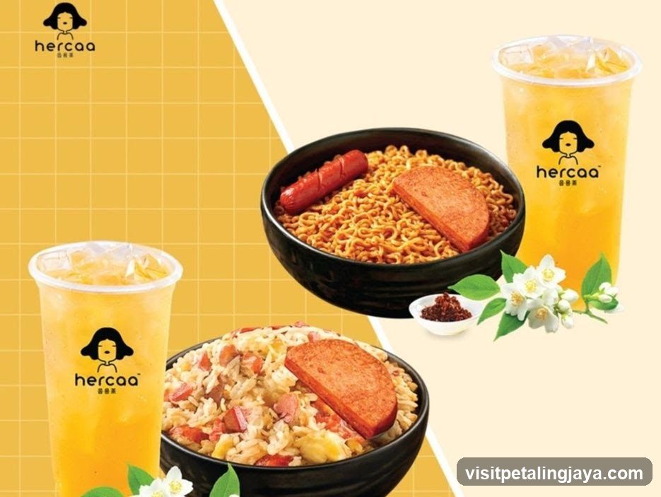 hercaa food and drink advertisement