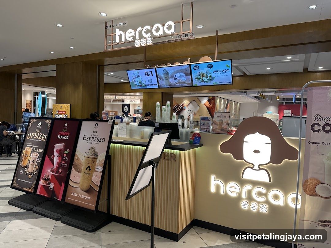 hercao store interior and signage display