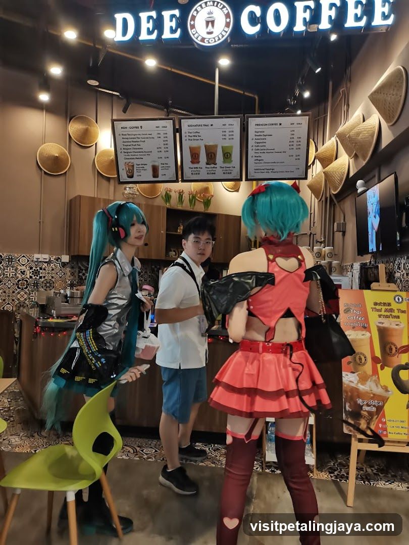 Cafe Interior with Cosplayers