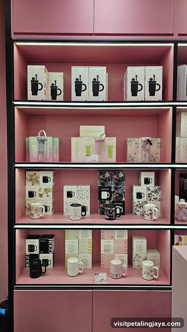 Pink Shelf Display