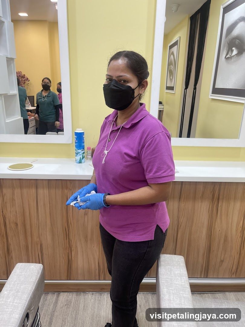 Staff in Beauty Salon Interior