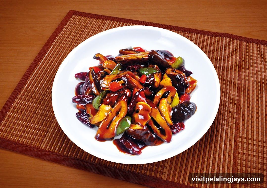 Stir-fried Mushrooms with Peppers