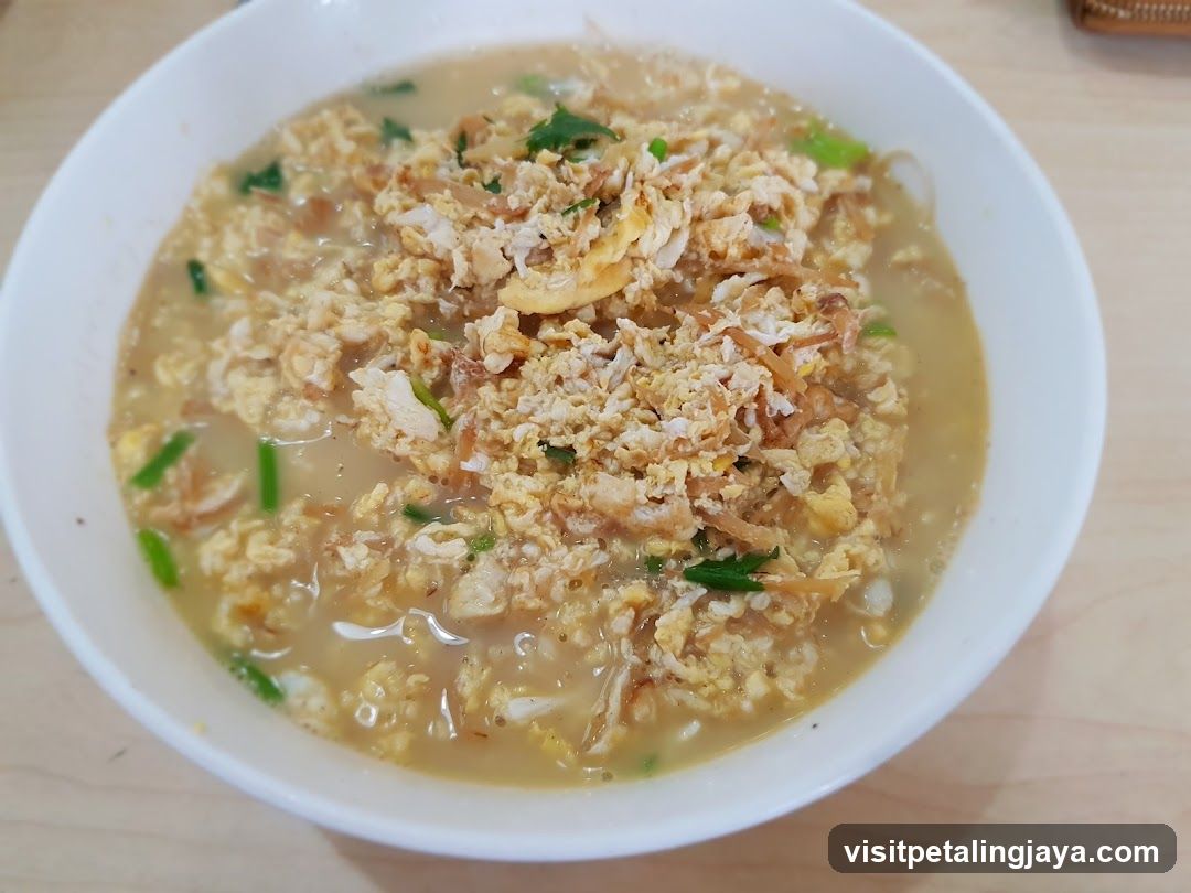 Bowl of Egg Noodle Soup with Scallions