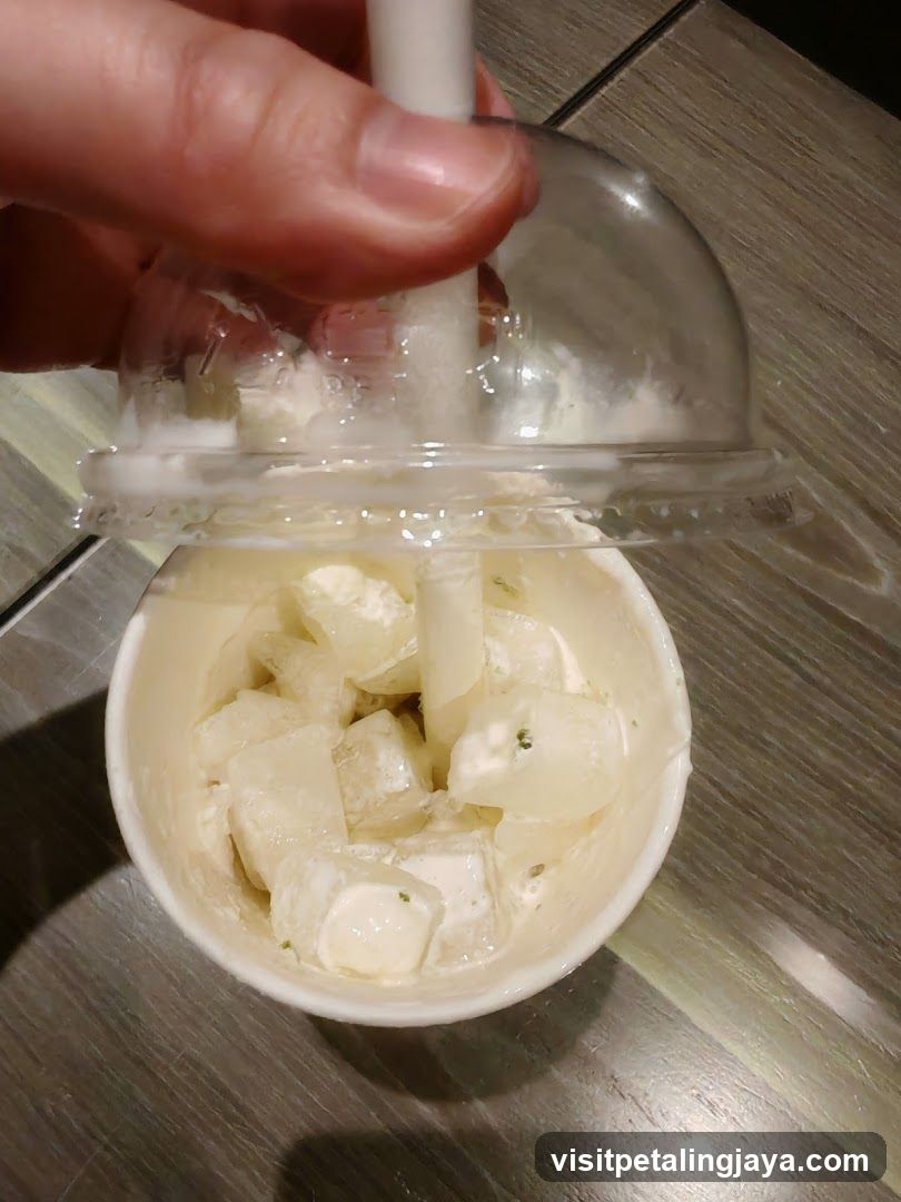 Frozen Dessert with Strawberries