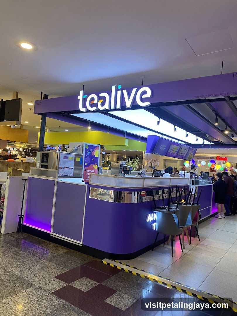 Tealive Kiosk Interior
